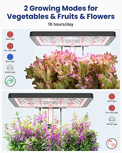 iDOO 12-Pod Indoor Hydroponic Herb Garden Kit