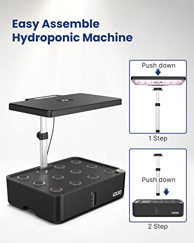 iDOO 12-Pod Indoor Hydroponic Herb Garden Kit