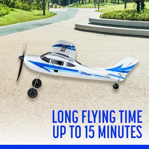 Top Race Rc Plane 3 Channel Remote Control Airplane Ready to Fly Rc Planes for Adults, Easy & Ready to Fly, Great Gift Toy for Adults or Advanced Kids, Upgraded with Propeller Saver (TR-C285G) from Top Race