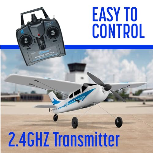 Top Race Rc Plane 3 Channel Remote Control Airplane Ready to Fly Rc Planes for Adults, Easy & Ready to Fly, Great Gift Toy for Adults or Advanced Kids, Upgraded with Propeller Saver (TR-C285G) from Top Race