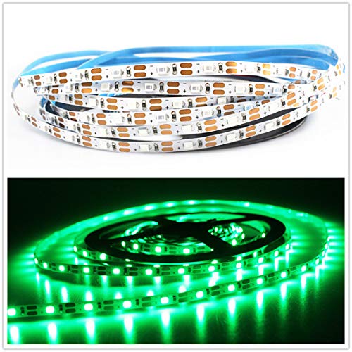 Battery Operated Lights, Led Strip Lights Battery Powered, Battery Led Light with Led Light Battery Powered Flexible Ribbon Light, 300leds Cool Warming-5M / 16.4ft (Green) by COOBATG