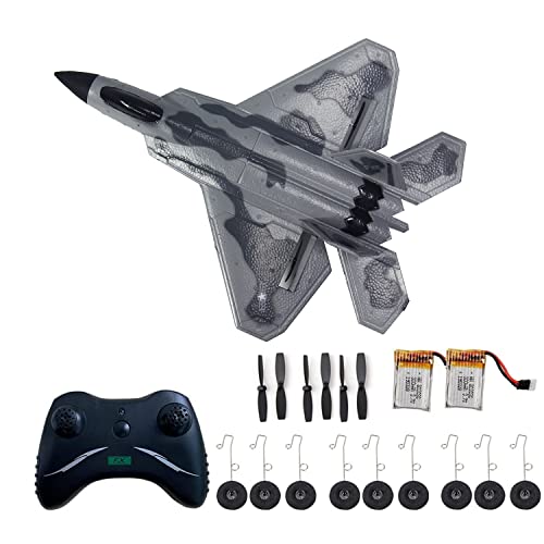 RC Plane Remote Comtrol Airplane - OTXKOO RC 2CH Plane, F-22 Remote Control Airplane Ready to Fly, 2.4GHz Aircraft, Easy to Fly RC Glider for Beginners by OTSTOY