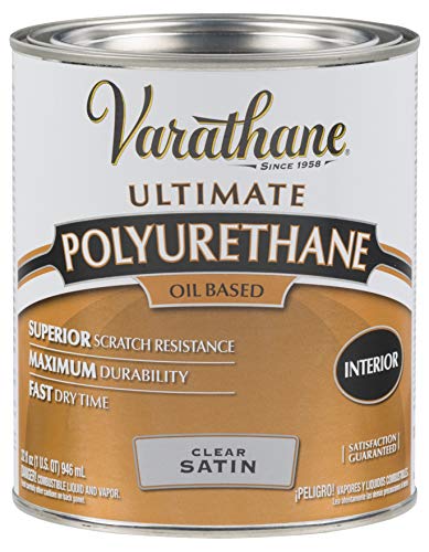 Rust-Oleum 9141H Oil Polyurethane, Quart, Satin Finish by Rust-Oleum