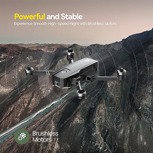 Holy Stone HS720 Foldable GPS Drone with 4K UHD Camera for Adults, Quadcopter with Brushless Motor, Auto Return Home, Follow Me, 26 Minutes Flight Time, Long Control Range, Includes Carrying Bag from Holy Stone