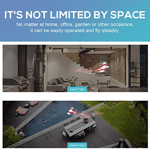 GoolRC KF606 RC Plane, 2.4Ghz Remote Control Airplane, EPP Foam Fixed Wing Plane, RTF Ready to Fly Gliding Aircraft Model Toys with 3 Battery for Beginner by GoolRC