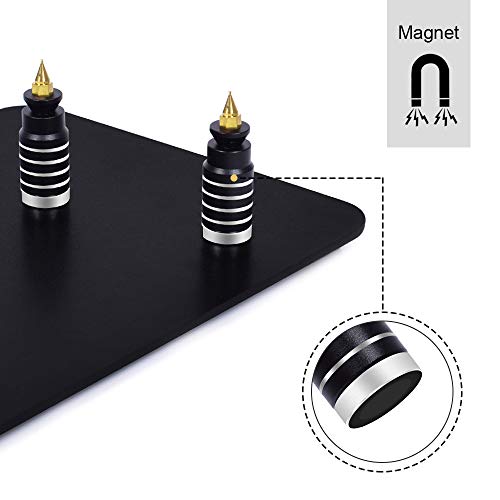 Magnetic Helping Hand, Soldering Helping Hands, PCB Circuit Board Holder with 3X LED Magnifying Lamp, Flexible Metal Arms Heavy Duty Base Electronic Repair Tool (Magnetic with Lamp) from NEWACALOX