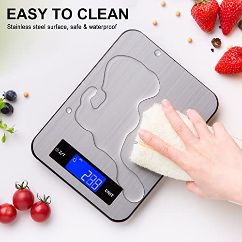 Food Scale, Kitchen Scale 33lb, Easy Cleaning Digital Scale, 1g/0.1oz Precise Multi-Purpose Food Scale for Kitchen by Hengmei Electrical company