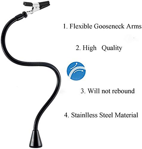 Magnetic Helping Hand, Soldering Helping Hands, PCB Circuit Board Holder with 3X LED Magnifying Lamp, Flexible Metal Arms Heavy Duty Base Electronic Repair Tool (Magnetic with Lamp) from NEWACALOX