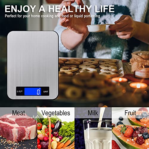 Food Scale, Kitchen Scale 33lb, Easy Cleaning Digital Scale, 1g/0.1oz Precise Multi-Purpose Food Scale for Kitchen by Hengmei Electrical company