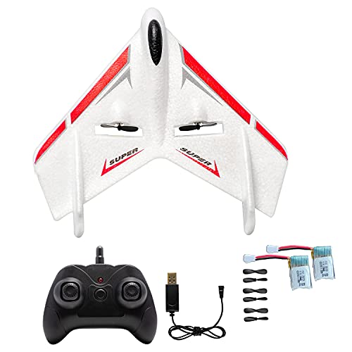 RC Plane Remote Control Airplane - OTTCCTOY RTF 2CH Remote Control Ghost Airplane Indoor Outdoor 2.4GHz Radio Control Aircraft for Kids (2 Batteries) by OTTCCTOY