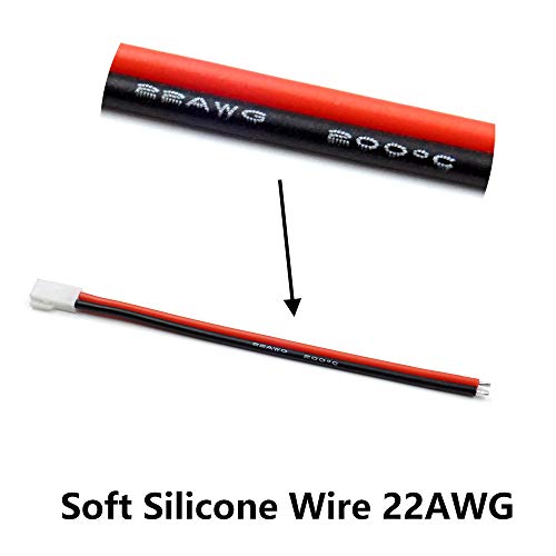 10 Pairs 2.0mm Spade 2P Cable Lead Plug Connector Male and Female for 1S Lipo Battery Charging Drone Syma X5C X5SW SNAPTAIN S5C by elechawk