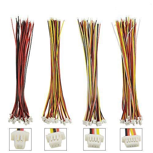 XINGYHENG 60Pcs 1.0mm 2P 3P 4P 5P Connection Plug Terminal Connector Wire Cable for LED Light Strip 5.9ââ Compatible with JST SH by XLX