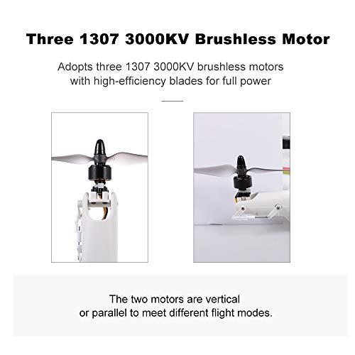 GoolRC WLtoys XK X450 RC Airplane, 2.4G Remote Control 6 Channel Brushless Motor Aircraft, Vertical Takeoff LED RC Glider Fixed Wing Plane RTF by GoolRC