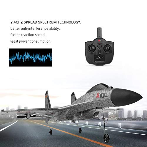 Goolsky WLtoys XK A100 2.4G 340mm 3CH RC Airplane Fixed Wing Plane Aircraft Outdoor Toys by Goolsky