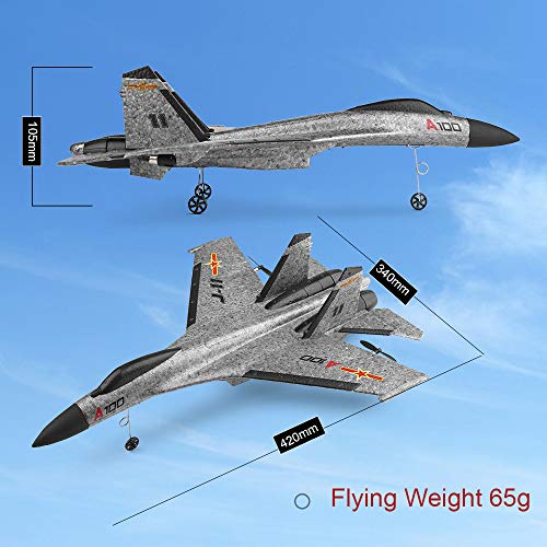 Goolsky WLtoys XK A100 2.4G 340mm 3CH RC Airplane Fixed Wing Plane Aircraft Outdoor Toys by Goolsky