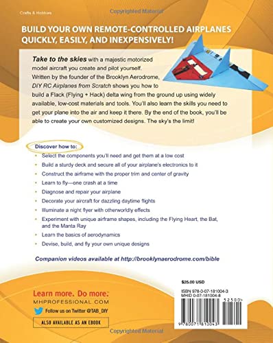 DIY RC Airplanes from Scratch: The Brooklyn Aerodrome Bible for Hacking the Skies from McGraw-Hill Education TAB