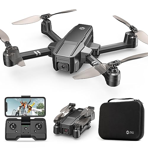 Holy Stone HS440 Foldable FPV Drone with 1080P WiFi Camera for Adults and Kids; Voice and Gesture Control RC Quadcopter with 2 Batteries for 40 Min flight, Auto Hover, Gravity Sensor, Carrying Case from Holy Stone