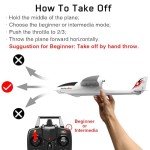 VOLANTEXRC RC Glider Plane Remote Control Airplane Ranger600 Ready to Fly, 2.4GHz Radio Control Aircraft with 6-Axis Gyro Stabilizer, Excellent Glider Performance for Beginners (761-2 RTF) by EXHOBBY LIMITED