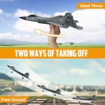 HAWK'S WORK 2 CH RC Airplane, F-22 RC Plane Ready to Fly, 2.4GHz Remote Control Airplane, Easy to Fly RC Glider for Kids & Beginners by HAWK'S WORK