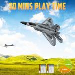 HAWK'S WORK 2 CH RC Airplane, F-22 RC Plane Ready to Fly, 2.4GHz Remote Control Airplane, Easy to Fly RC Glider for Kids & Beginners by HAWK'S WORK