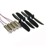 Hobbypower 8520 Coreless Brushed Motor Set 53000rpm 8.5x20mm + 75mm CW CCW Propeller from Hobbypower