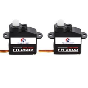FLASH HOBBY 2PCS FH-2502 Nano Servo 2g Steering Gear with JST Interface for RC Micro Indoor Aircraft Airplane Engine Spare Parts from FLASH HOBBY