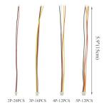 XINGYHENG 60Pcs 1.0mm 2P 3P 4P 5P Connection Plug Terminal Connector Wire Cable for LED Light Strip 5.9ââ Compatible with JST SH by XLX