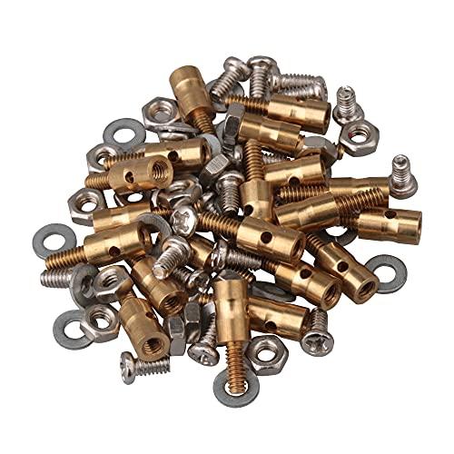 Mxfans 20pcs Metal 1 MM Pushrod Linkage Stopper with Screw and Nut for RC Airplane Helicopter by blhlltd