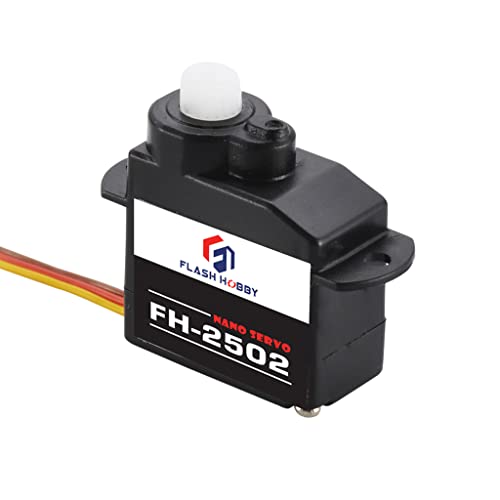 FLASH HOBBY 2PCS FH-2502 Nano Servo 2g Steering Gear with JST Interface for RC Micro Indoor Aircraft Airplane Engine Spare Parts from FLASH HOBBY