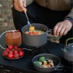Backpacking Camping Cookware Mess Kit – Cooking Set
