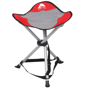 Ozark Trail Red Tripod Camp Stool with Strap