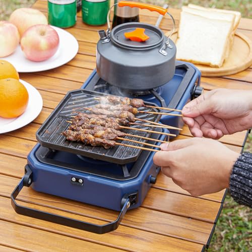 WINKIZA Portable Propane Camping Stove with Grill