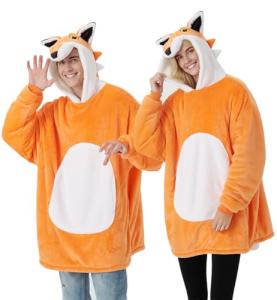 Cozy Fox Hoodie Plushie Cosplay Pajamas