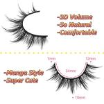 Anime-Inspired Natural Look False Eyelashes Pack
