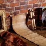 Blank Paper Scrolls on Wood Rods – 2 Pack