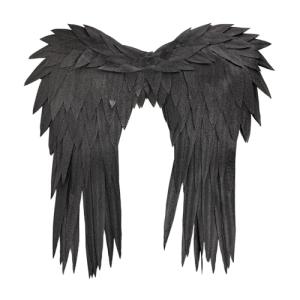Black Adult Angel Wings - 2.9Ft Cosplay Accessory