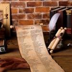 Blank Paper Scrolls on Wood Rods – 2 Pack