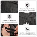 Black Adult Angel Wings - 2.9Ft Cosplay Accessory
