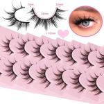 Anime-Inspired Natural Look False Eyelashes Pack
