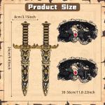 Pirate Sword Set with Holster for Cosplay