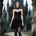 Black Adult Angel Wings - 2.9Ft Cosplay Accessory