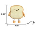 Cute Toast Bread Plush Pillow - Funny Food Toy