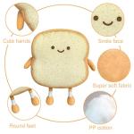 Cute Toast Bread Plush Pillow - Funny Food Toy