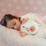 Kawaii Strawberry Cow Plush Pillow - 8 Inch