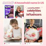 Kawaii Strawberry Cow Plush Pillow - 8 Inch