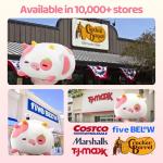 Kawaii Strawberry Cow Plush Pillow - 8 Inch