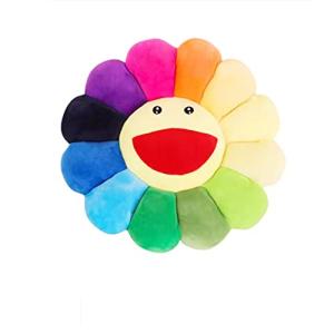 Sunflower Plush Pillow - Colorful Smile Cushion