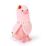 Peach Cat Strawberry Cake Plush Pillow Toy
