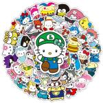 50pcs Cute Sanrio Cosplay Stickers for Kids