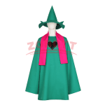 Ralsei Cosplay Hoodie Cape with Hat and Scarf